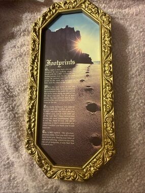 Footprints plaque